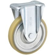 UKAI リッチウレタンキャスター 固定金具 RUMKPタイプ ウレタンゴム 車輪健200mm RUMKP-200
