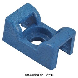TY-Rap （タイラップ）サドル型マウンティングベース金属検知器対応ナイロン（明青色） タイ幅最大4.8m 100個入り TC5141-NDT