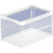 オリコン 薄型軽量折りたたみコンテナ50L 透明 TRLS50TM