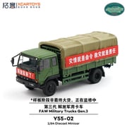Y55-02 1/64 第一汽車解放軍用トラック（第三世代） 災害救助セット [ダイキャストミニカー]