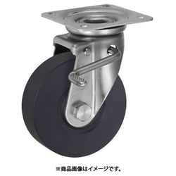 UKAI ステンレス製キャスター ストッパー付旋回（自在）金具 JABタイプ MCナイロン 車輪径200mm UWAJAB-200