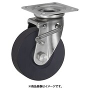 UKAI ステンレス製キャスター ストッパー付旋回(自在)金具 JABタイプ MCナイロン 車輪径100mm UWBDJAB-100