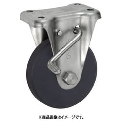 UKAI ステンレス製キャスター ストッパー付固定金具 KABZタイプ MCナイロン 車輪径130mm UWBSDKABZ-130