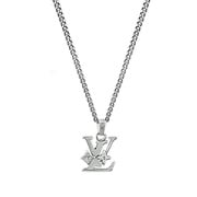 M02254 ペンダント モノグラム・ロウ シルバー/メタル