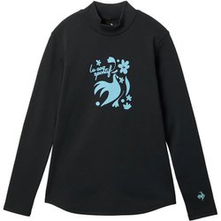 モックネック長袖シャツ レディース テニス シャツ ブラック（BK00） Oサイズ LN5FLT11L