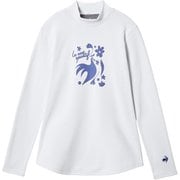 モックネック長袖シャツ レディース テニス シャツ ホワイト(WH00) Lサイズ LN5FLT11L