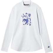 モックネック長袖シャツ レディース テニス シャツ ホワイト(WH00) Mサイズ LN5FLT11L