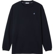 ヘランカワッフル長袖Tシャツ メンズ フィットネス 長袖シャツ ネイビー(NV00) Lサイズ LT5FLT00M