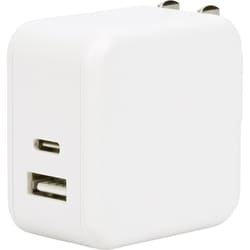 Power Delivery35W対応 USB-C×1ポート、USB-A×1ポート MOT-ACPD35WU1-WH