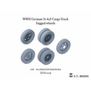 P35-169 1/35 WWII ドイツ 3t 4×2 カーゴトラック 自重変形タイヤセット （ドラゴン/タミヤ用） [プラモデル用パーツ]