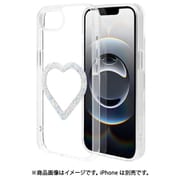 iPhone 16e 用 ハイブリッドケース ミニュ マグネットアクセサリー対応 磁力充電 背面クリア ハート型 ダイヤ 衝撃吸収 TPU+PC クリア 8798IP5EHPDI