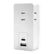 充電器+ACアダプター USBポート Type-C×1 USB-A×1 パワーデリバリー対応20W USB-A15W コンセント×3 R3ACCA20W01WH