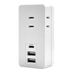 充電器+ACアダプター USBポート Type-C×1 USB-A×2 パワーデリバリー対応20W USB-A15W コンセント×3 R3ACC2A20W01WH
