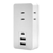 充電器+ACアダプター USBポート Type-C×1 USB-A×2 パワーデリバリー対応20W USB-A15W コンセント×3 R3ACC2A20W01WH