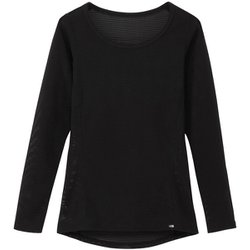 ロングスリーブハンドレッドドライダブリューアールクルー レディース アンダーウェア ブラック（K） Mサイズ NUW62501