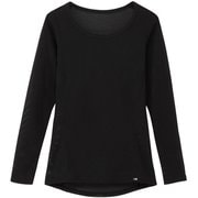 ロングスリーブハンドレッドドライダブリューアールクルー レディース アンダーウェア ブラック(K) Lサイズ NUW62501