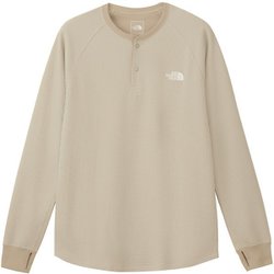 フリーランワッフルクルー メンズ ランニングウェア シャツ フォッシルアイボリー（FI） Mサイズ NT62394