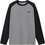 ロングスリーブESベースボールティー メンズ カットソー ミックスグレー×ブラック（ZK） Mサイズ NT82591