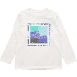 ロングスリーブイーエスゲットモテッドグラフィックティー キッズ トップス 長袖 ホワイト（W） サイズ150 NTJ82570