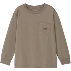 ロングスリーブポケットロゴティー キッズ トップス 長袖 マッシュルーム(MR) 140サイズ NTJ82526