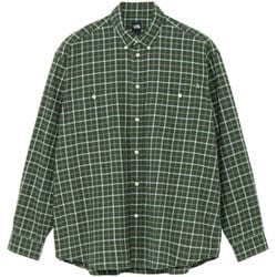 ロングスリーブフロストフォージフランネルシャツ ユニセックス シャツ アルパイン×オフホワイトプレイドチェック （AW） XSサイズ NR62431