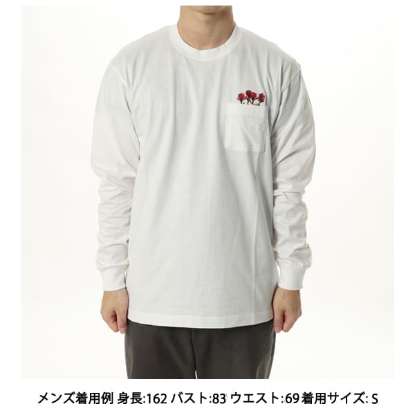 ロングスリーブフラッシュドライフラワーロゴティー ユニセックス カットソー オフホワイト（OW） XSサイズ NT82535