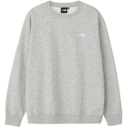 スモールロゴヘザースウェットクルー ユニセックス スウェット ミックスグレー（Z） XLサイズ NT62532