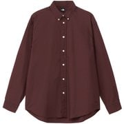 ロングスリーブハーフドームシャツ ユニセックス シャツ セコイアレッド(SQ) Mサイズ NR12450