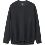 エンライドワッフルクルー ユニセックス カットソー ブラック（K） XSサイズ NT62560