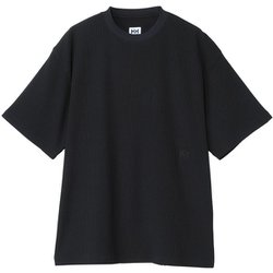 ショートスリーブドライワッフル ユニセックス カットソー ブラック（K） Sサイズ HO32565