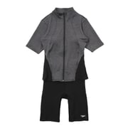 ショートスリーブウェイビーセパ レディース 水着 ブラックミックス(KX) XOサイズ SFW32565