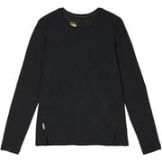 150メリノファインエースロングスリーブティー レディース カットソー ブラック(01) Sサイズ(日本:Mサイズ) IB0A571J