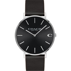 ヨドバシ.com - コーチ Coach CHARLES 41mm 黒革 ブラック 正規