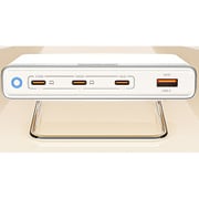 USB急速充電器 USB PD(パワーデリバリー)/QC(クイックチャージ)対応 165W USB-C×3/USB-A×1 GaN採用 薄型設計 スターライトホワイト MoveBoost (ムーブブースト)