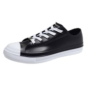 レディース レインシューズ 防水 雨靴 PVC スニーカーGMOOD ジームード ネイビー L(24-24.5cm) gm-010-navy-L
