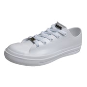 レディース レインシューズ 防水 雨靴 PVC スニーカーGMOOD ジームード ホワイト M(23-23.5cm) gm-010-white-M