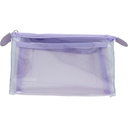 [限定] クリアポーチ メッシュ マチ mitte グレープソーダ S2337037