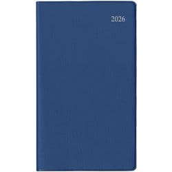 2026 ダイアリー 9月始 1Mブロック 薄型 ブルー E2321