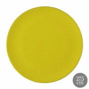 信楽焼 CRAZE 27.5cm フラットプレート イエロー HVDW-23