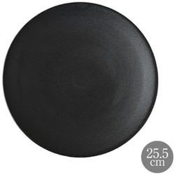 信楽焼 Kuro プレート 25.5cm HVDW-2