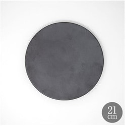 信楽焼 Kuro フラットプレート 21cm HVDW-67