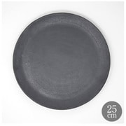 信楽焼 Kuro リムプレート25cm HVDW-68