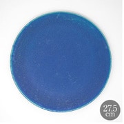 信楽焼 BLUE VELVET プレート 27.5cm HVDW-76