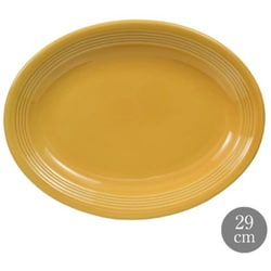 Concentrix サフランイエロー 29cm オーバルプレート TUX-060