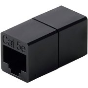 RJ45中継コネクタ Cat5e対応 UTP ブラック LD-RJ45U5EBK