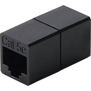RJ45中継コネクタ Cat5e対応 UTP ブラック LD-RJ45U5EBK