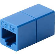 RJ45中継コネクタ Cat5e対応 UTP ブルー LD-RJ45U5EBU