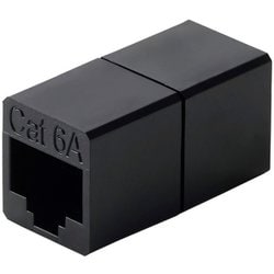 RJ45中継コネクタ Cat6A対応 UTP ブラック LD-RJ45U6ABK