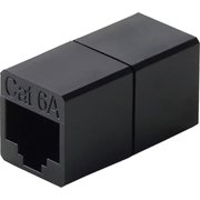 RJ45中継コネクタ Cat6A対応 UTP ブラック LD-RJ45U6ABK