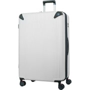 スーツケース 旅行目安日数:1週間以上 114L(拡張時125L) TSロック/サスペンション搭載/静音モデル ホワイトカーボン SP-0836-74